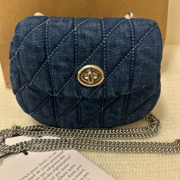 Nwt coach Turnlock Card Case With Quilting - Picture 2 of 9